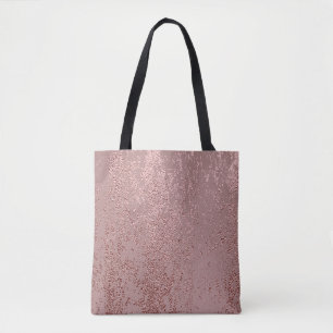 Metallic gouden textuur, roos kwarts. draagtas