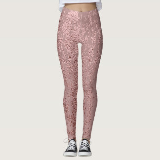 Metallic gouden textuur, roos kwarts. leggings