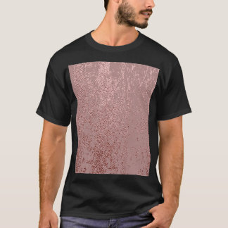 Metallic gouden textuur, roos kwarts. t-shirt