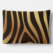 Metallic gouden zebra strepen patroon etui (Voorkant)