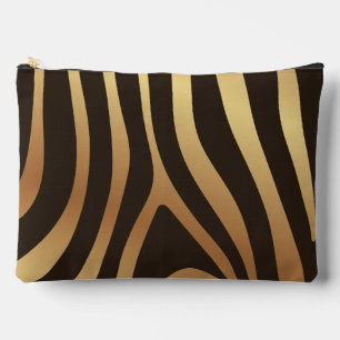Metallic gouden zebra strepen patroon etui