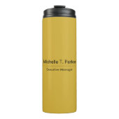 Metallic goudkleurelegante minimalistisch thermosbeker (Voorkant)