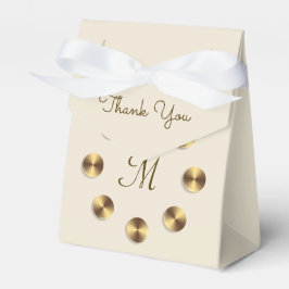Metallic Gradient Design. Monogram Bedankdoosjes