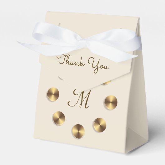 Metallic Gradient Design. Monogram Bedankdoosjes (Voorkant Zijde)