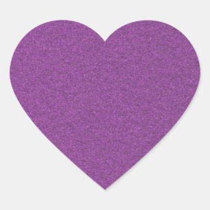 Metallic Grape Hart Sticker