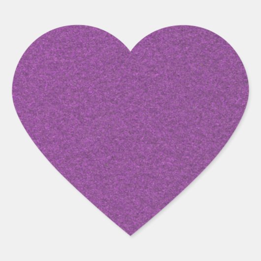Metallic Grape Hart Sticker (Voorkant)