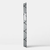 Metallic grijs achtergrond Case-Mate iPhone case (Achterkant / Rechts)