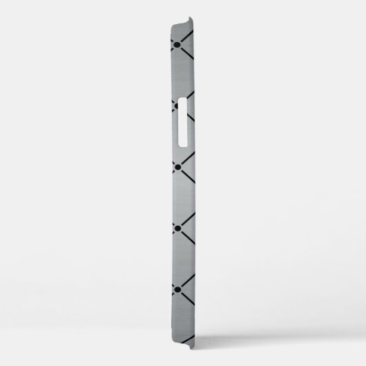 Metallic grijs achtergrond Case-Mate iPhone case (Achterkant / Rechts)