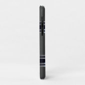 Metallic grijs industrieel geometrisch ontwerp Case-Mate iPhone case (Achterkant/links)