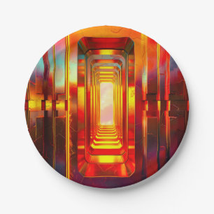 Metallic hemellucht papieren bordje