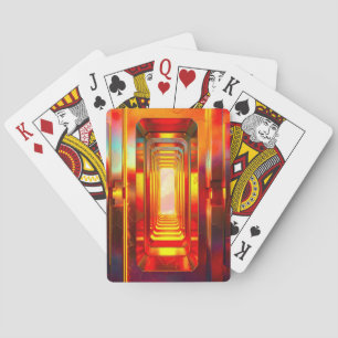 Metallic hemellucht pokerkaarten