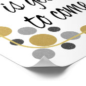 Metallic het beste is nog niet bereikt poster (Hoek)