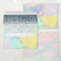 Metallic ijsvormer met opal Peacock Glitter