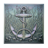 Metallic Iridescent Anchor D1223 Tegeltje (Voorkant)