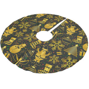 Metallic kerstcollage kerstboom rok