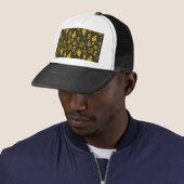 Metallic kerstcollage trucker pet (In situ)