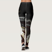 Metallic Keys Steampunk Chic Leggings (Achterkant)