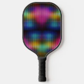 Metallic kleurenlijnen ontwerp pickleball paddle (Voorkant)