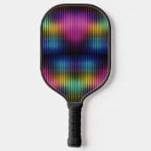 Metallic kleurenlijnen ontwerp pickleball paddle (Achterkant)
