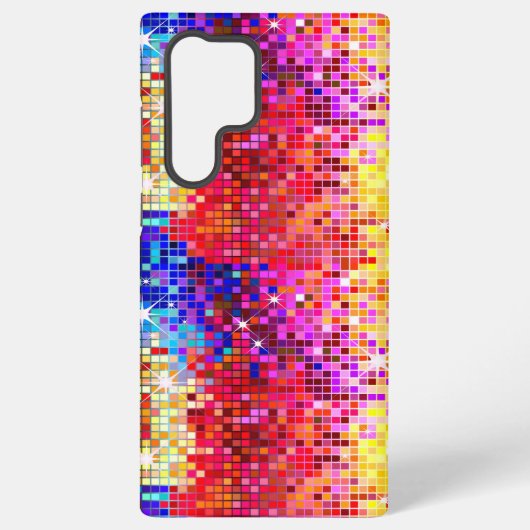 Metallic kleurrijke reeksen bekijken Disco-spiegel Samsung Galaxy Hoesje (Achterkant)