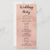 Metallic Light Programme de mariage orange et flor (Dos)