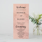 Metallic Light Programme de mariage orange et flor (Debout devant)