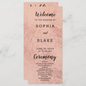 Metallic Light Programme de mariage orange et flor (Devant / Derrière)