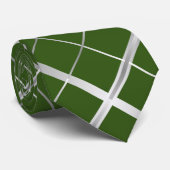 Metallic Lijst Pattern.b D Groen BG Stropdas (Opgerold)