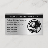 Metallic look constructie Visitekaartje (Voorkant)