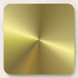 Metallic look Faux Gold Elegant Blank Sjabloon Bier Onderzetter