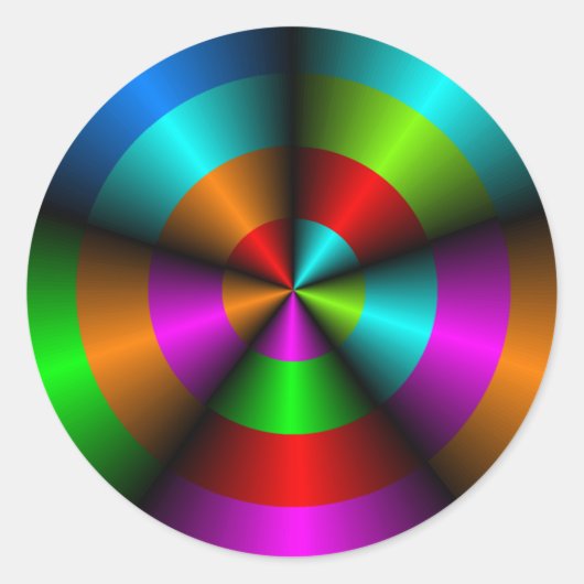 Metallic look Optical Illusion Sticker (Voorkant)