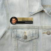 Metallic look Professional Gold Aangepaste foto Naamplaatje (In situ)