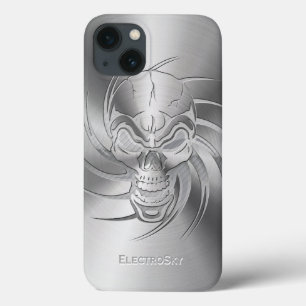 Metallic look van de schedel iPhone 13 hoesje