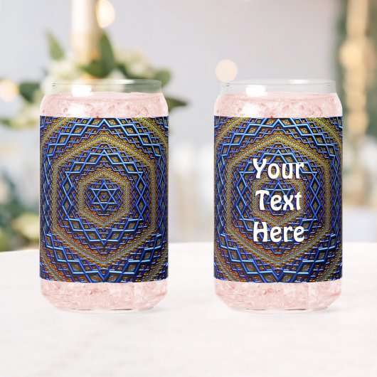 Metallic Magen David Blikvorm Glas (Insitu (Huwelijk))