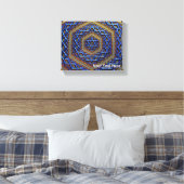 Metallic Magen David Canvas Afdruk (Insitu (Slaapkamer))