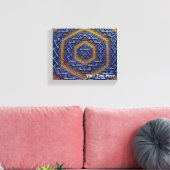 Metallic Magen David Canvas Afdruk (Insitu (Woonkamer))
