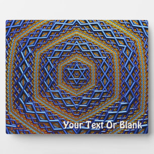 Metallic Magen David Fotoplaat