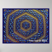  Metallic Magen David Poster (Voorkant)