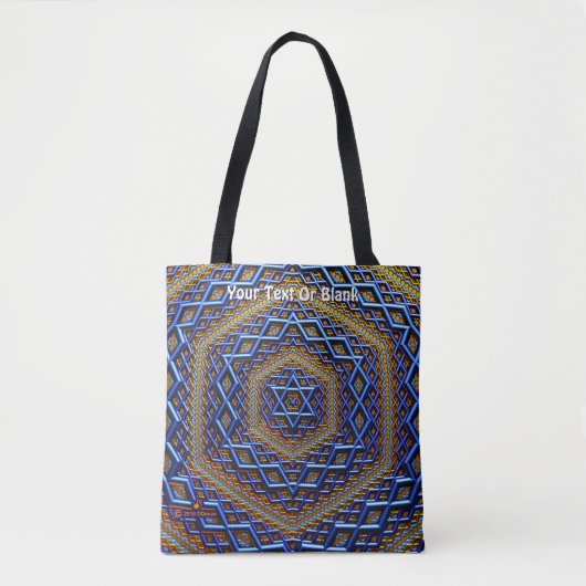 Metallic Magen David Tote Bag (Voorkant)