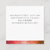 Metallic Mandala Symbol Holistic Vierkante Visitekaartje (Achterkant)