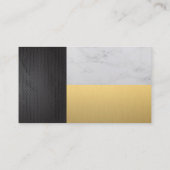 Metallic | Marmer | Goud Kleurblok Visitekaartje (Achterkant)