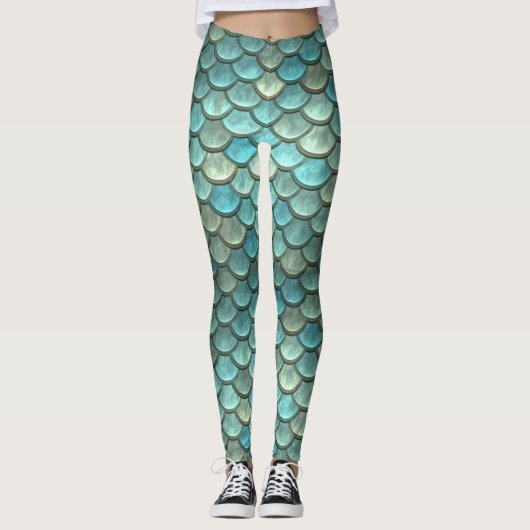 Metallic Mermaid Leggings (Voorkant)
