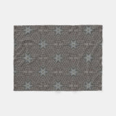 Metallic Metal Mesh Fleece Blanket Deken (Voorkant (Horizontaal))