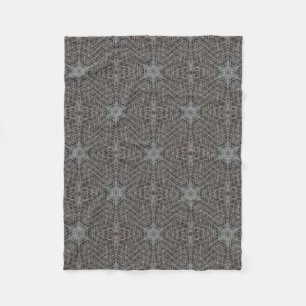 Metallic Metal Mesh Fleece Blanket Deken
