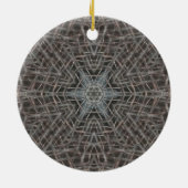 Metallic Metal Mesh Keramisch Ornament (Achterkant)