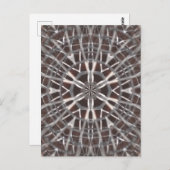 Metallic Metal Mesh Silver Briefkaart (Voorkant / Achterkant)