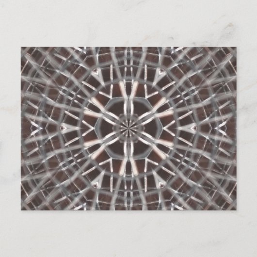 Metallic Metal Mesh Silver Briefkaart (Voorkant)