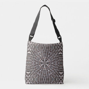 Metallic Metal Mesh Silver Crossbody Tas