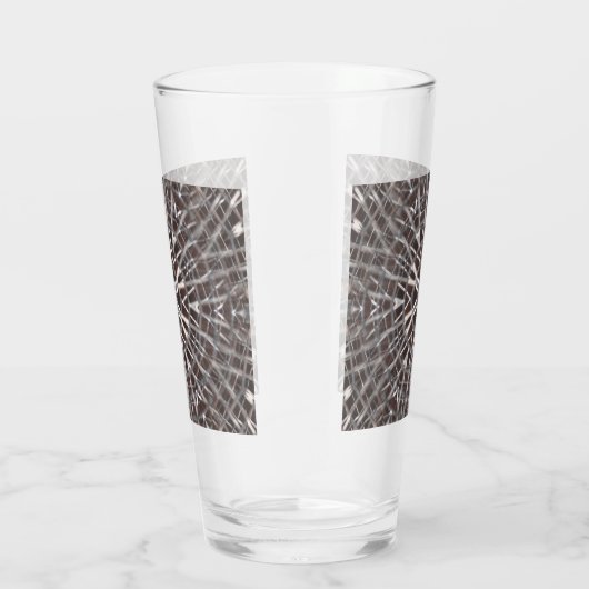 Metallic Metal Mesh Silver Glas (Rechts)