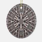 Metallic Metal Mesh Silver Keramisch Ornament (Links)